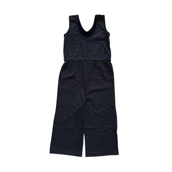 Alice + Ames Navy Polka Dot Sleeveless Jumpsuit Size 4T - Picture 3 of 4